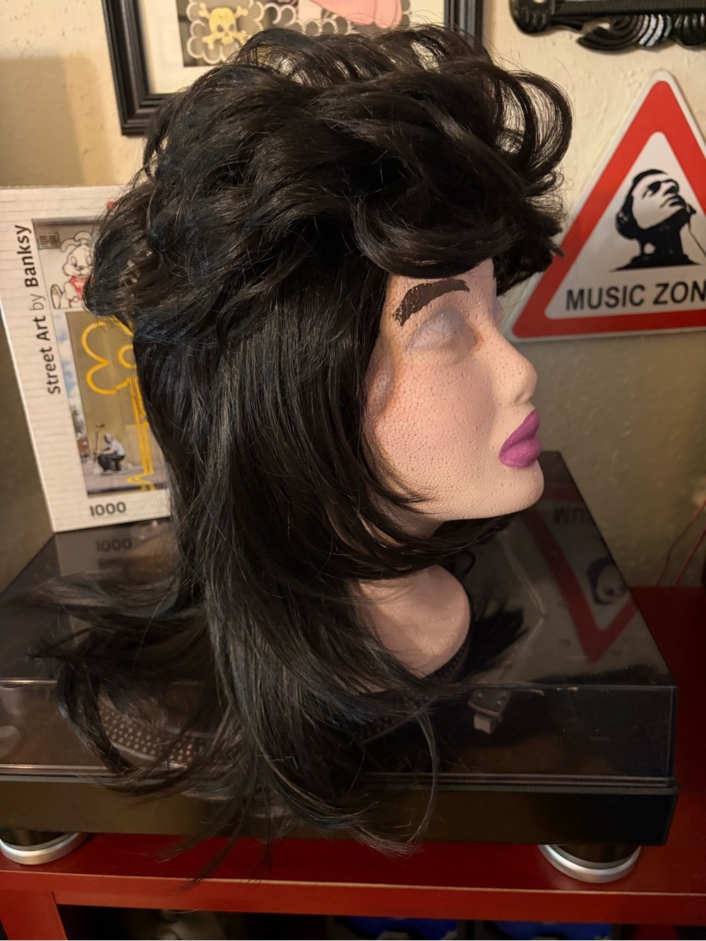 Mullet Synthetic Wig for men Or women